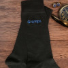 Personalised Socks Mens Black Cotton Socks