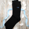 Personalised Wedding Socks Mens Black Cotton Socks