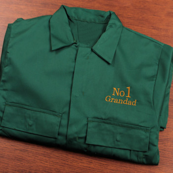 Personalised Overalls Green Mens Work Coveralls