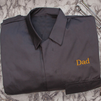 Personalised Overalls Grey Mens Sturdy Work Coveralls