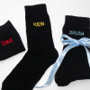 Personalised Socks Mens Black Cotton Socks