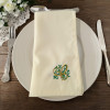 Personalised Cloth Napkins Filigree Floral Monogram Dinner Napkin