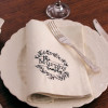 Personalised Cloth Napkins Family Name Dinner Napkin