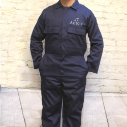 Personalised Overalls Navy Mens Work Coveralls