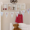 Personalised Bunting Embroidered Cotton Bunting Decoration