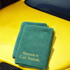 Personalised Microfibre Cloth Green Polishing Car Cleaning Cloth