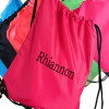 Personalised Gym Bag Pink School PE Sports Drawstring Bag