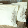 Personalised Pillows Cream Oxford Edge Egyptian Cotton