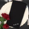 Personalised Dinner Napkins Large Luxury Black Cloth Napkin