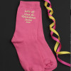Personalised Pink Socks Printed Ladies Socks