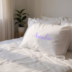 Personalised Pillowcase Oxford Trim Egyptian Cotton