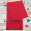 Childrens Scarf Infant Toddler Personalised Red Scarf