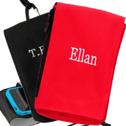 Personalised Phone Case Red Carry Mobile Pouch