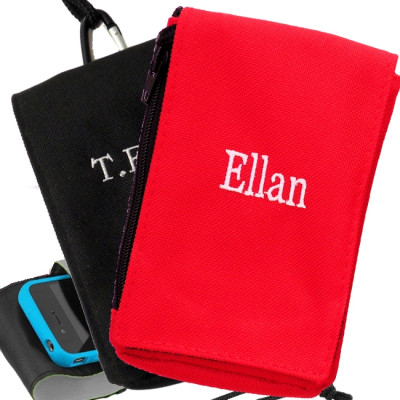 Personalised Phone Case Red Carry Mobile Pouch