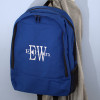 Personalised Backpack Royal Blue Embroidered Rucksack