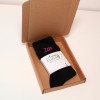 Personalised Socks Ladies Black Socks