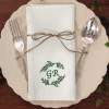 Personalised Cloth Napkins Monogram Leaves Dinner Napkin