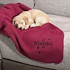 dog blanket red