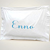 gift pillowcase name white cotton