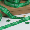Green Personalised Ribbon Emerald Satin Ribbon 15mm
