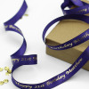 Purple Personalised Ribbon 25mm Printed Satin Ribbon