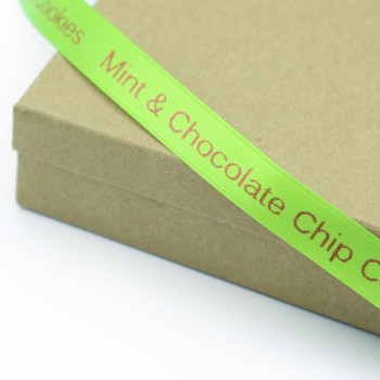 Printed Company Gift Ribbon Personalised Label Ribbon 15mm