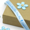New Baby Boy Ribbon Personalised Gift Ribbon 15mm