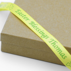 Easter Gift Ribbon Printed Personalised Ribbon 15mm
