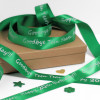 Green Personalised Ribbon Emerald Satin Ribbon 25mm