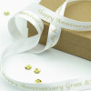 Happy Anniversary Ribbon Printed Personalised Ribbon 15mm