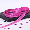 personalised pink 21st birthday ribbon 15mm