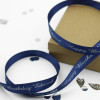Navy Blue Personalised Ribbon 25mm Wide Printed Ribbons