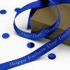 Royal Blue Personalised Ribbon 25mm Printed Decoration Ribbon