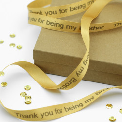 Thank You Gift Ribbon Personalised Printed Ribbons 15mm