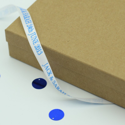 Wedding Ribbon Beautiful Personalised Satin Ribbon 15mm