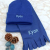 Childs Scarf and Hat Personalised Royal Blue Kids Set