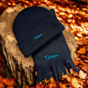 Kids Scarf and Hat Black Personalised Set