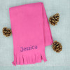 Childs Personalised Scarf Cerise Pink Small Toddlers Scarf
