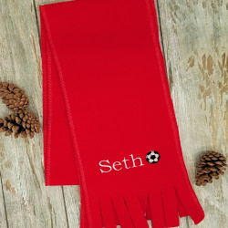 Childs Named Football Scarf Kids Personalised Scarf