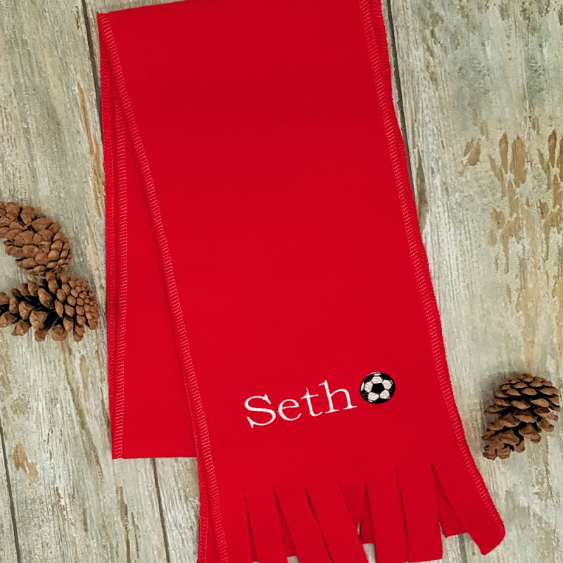 Childs Named Football Scarf Kids Personalised Scarf