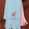 Childrens Ice Skating Fox Scarf Personalised Scarf Toddlers or Kids Size