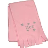 girls scarf pink hearts embroidered gift