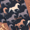 Horse Print Scarf Adults Fleece Scarf Horses Print