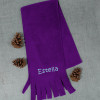 Childrens Purple Scarf Personalised Kids Fleece Scarf