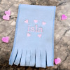 Girls Personalised Hearts Scarf Embroidered Kids Scarves