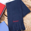 Childrens Navy Scarf Kids Personalised Scarf