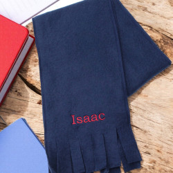 Childrens Navy Scarf Kids Personalised Scarf