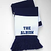 navy white team scarf personalised detail
