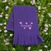 Childrens Personalised Hearts Scarf Kids Scarves Choice of Colour