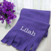 Childrens Purple Scarf Personalised Kids Fleece Scarf